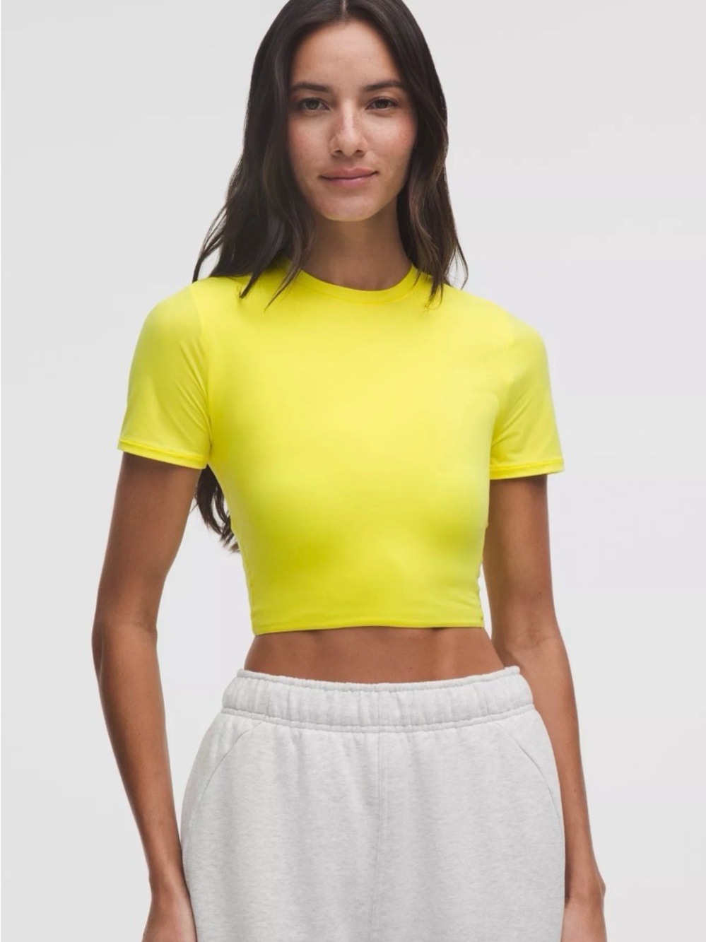 NWT Lululemon NuLu Crewneck Cropped T-Shirt in Small